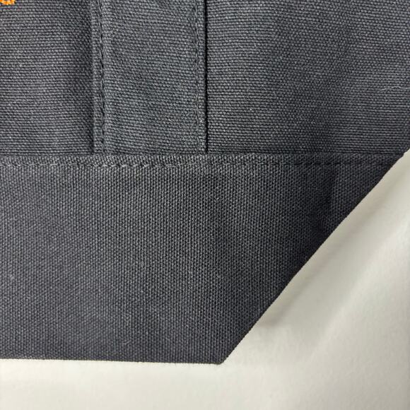 LOT 2x — Trader Joe’s Canvas MINI Tote Bag — Halloween 2025 Black Orange Set NWT - Picture 4 of 6